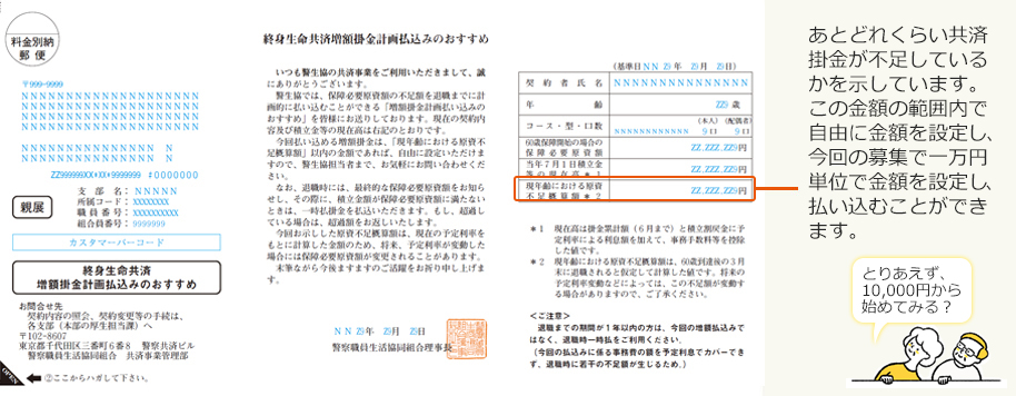 この金額の範囲内で自由に金額を設定し今回の募集で払い込むことができます。